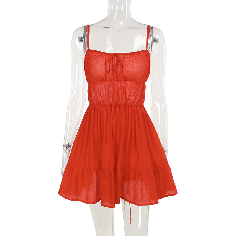 Hot Girl Backless Slim Fit Holiday Dress Women