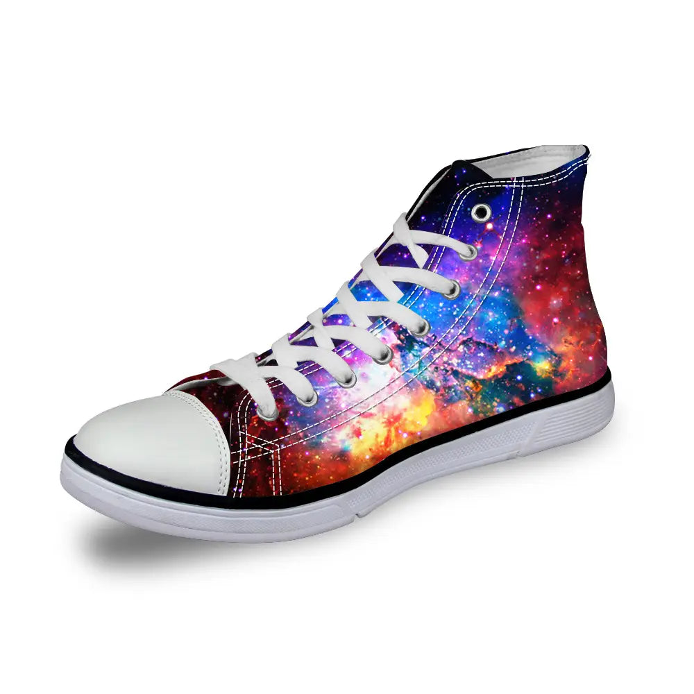 Star print canvas shoes