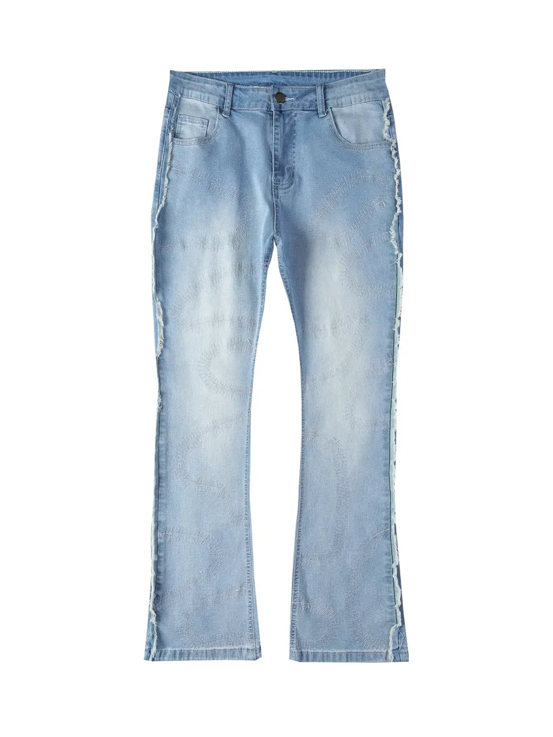 Men’s Trousers Slightly Stretch Embroidered Jeans