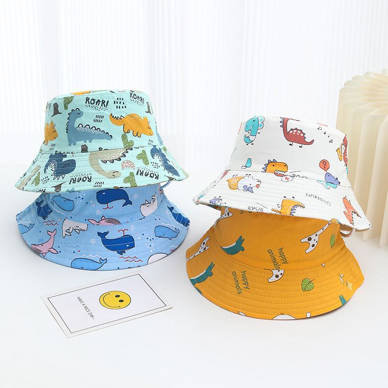 Bucket Hat Baby Spring And Autumn Thin Summer Child Sun-proof Sun Protection Sun Hat