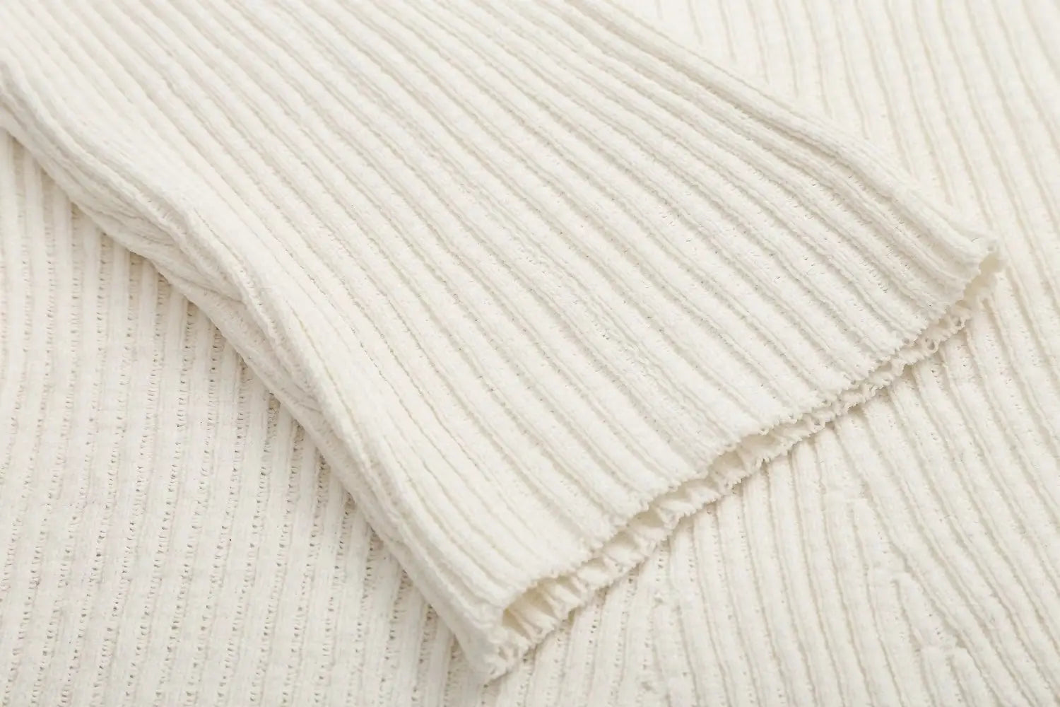 Fashion Solid Ribbed Knitted Dress Fall And Winter Slim-fit Stand-up Collar A-line Dresses Women’s Clothing