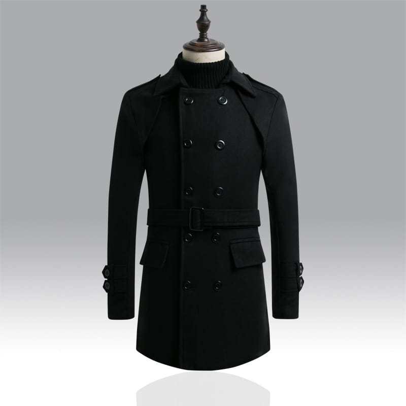 Autumn And Winter Foreign Trade New Men’s Woolen Trench Coat