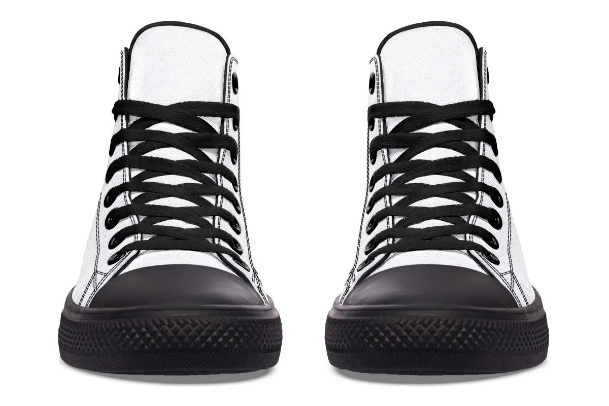 Printed Couple High Top Canvas Shoes