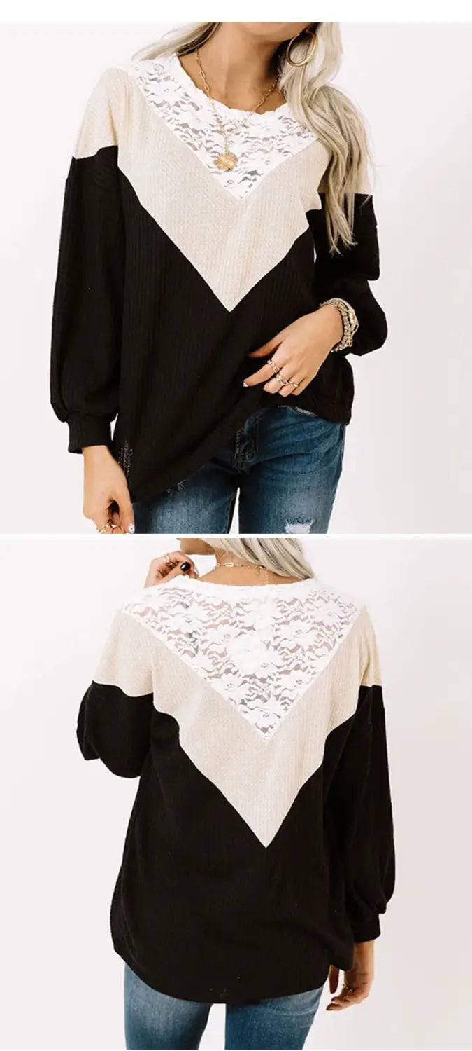 European And American Women’s Plus Size Lace Top