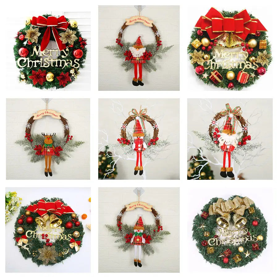 Christmas Decorations WreathWindow Arrangement Door Hanging