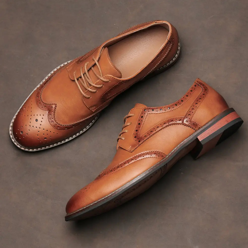 Classic Brogue Business Shoes Men