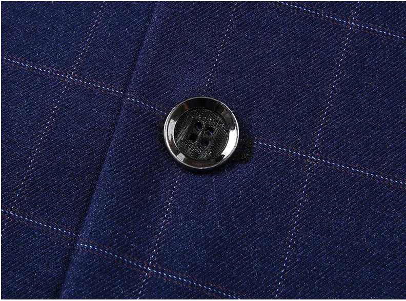 Leisure Suits For Men Coat Plaid Fashion