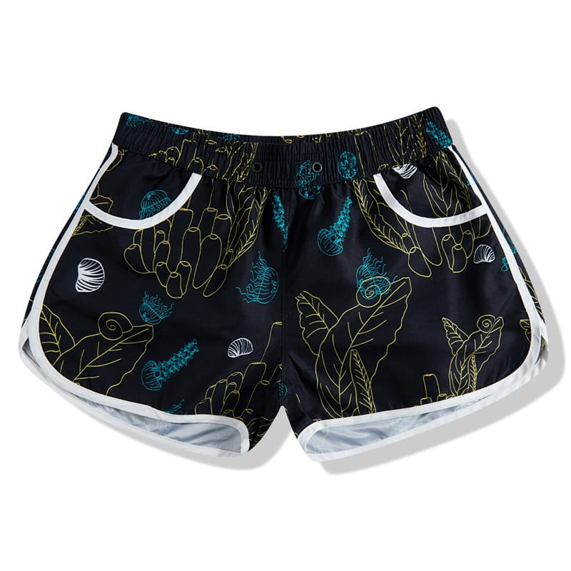 Beach Pants Men’s Soakable Hot Spring Swimming Trunks Water Park Beach Couple Vacation Suit Loose Shorts Women