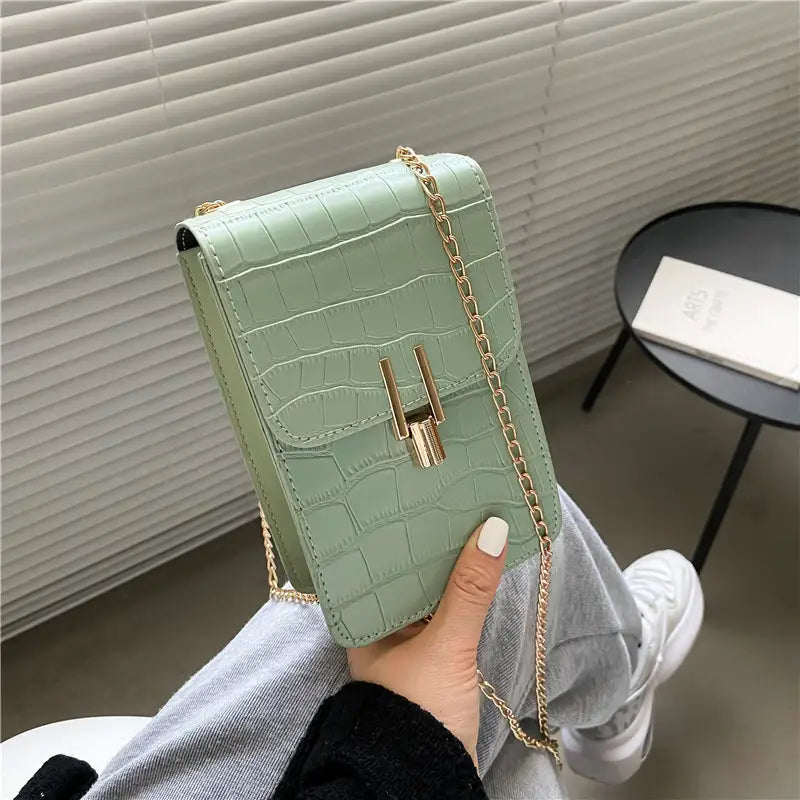 Pattern Fashion Women’s Bag High-quality Texture Shoulder Bag Mobile Phone Bag PU Buckle Crossbody Bags For Women