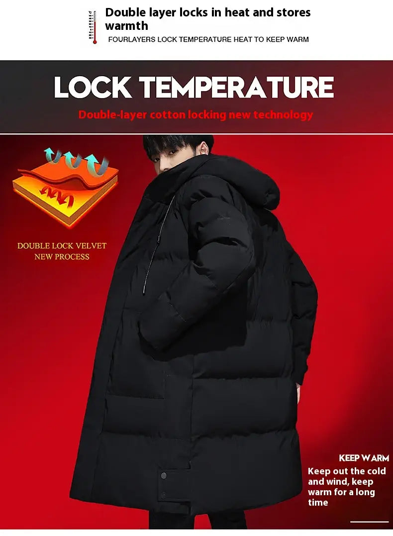 Fashionable And Handsome Thickened Work Clothes Cotton Coat Winter Clothing Down Men