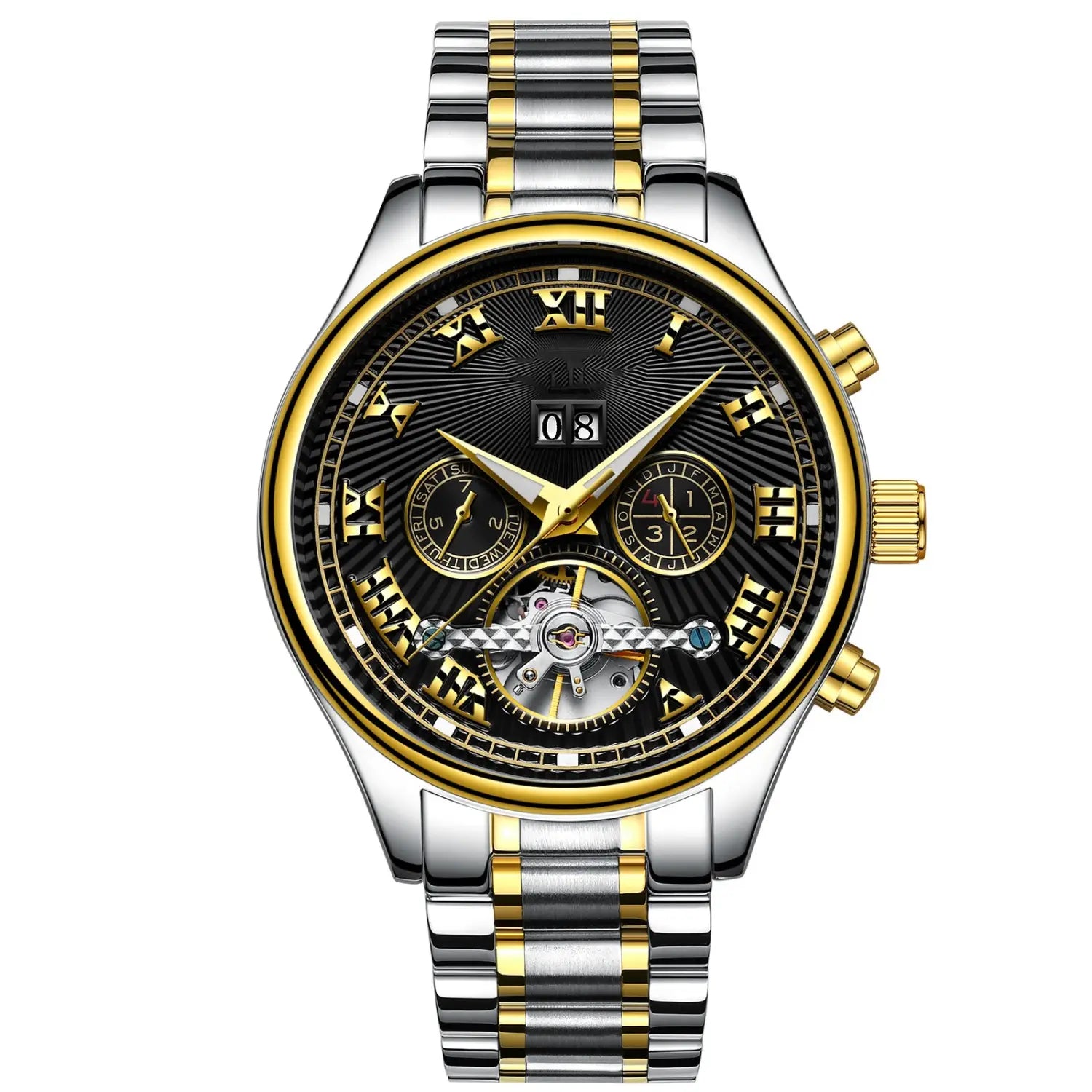 Men’s Fully Automatic Mechanical Watch Fashion Calendar Waterproof