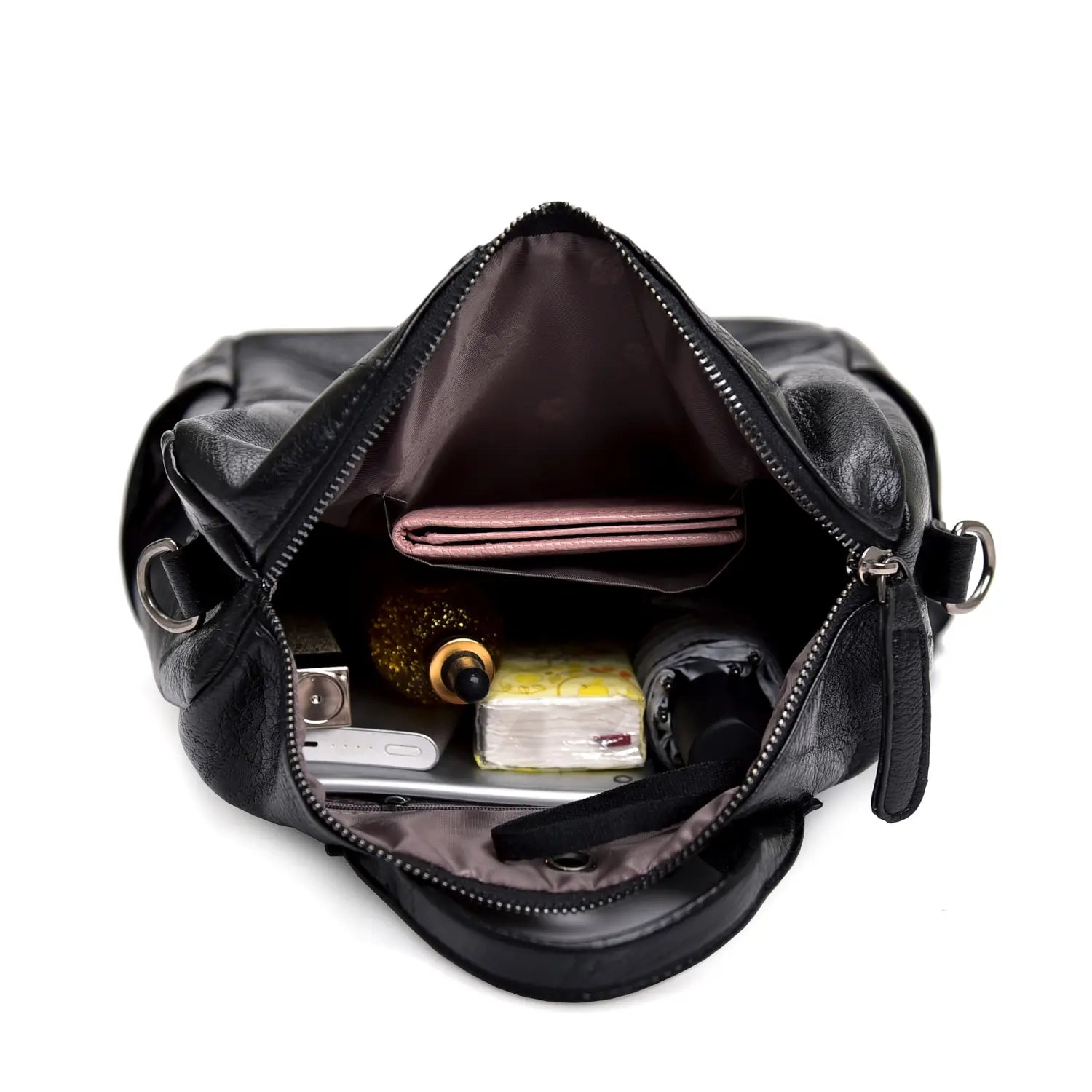 PU Stitching Leather Backpack