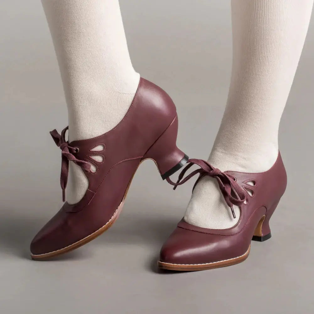 Hollow Out High Heel Lace-up Casual Shoes Plus Size Woman High-heeled Shoes
