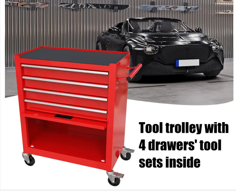 Metal Tool Cabinet With Tool Set