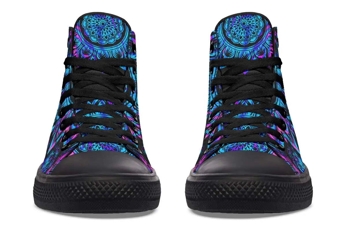 Printed Couple High-top Canvas Shoes