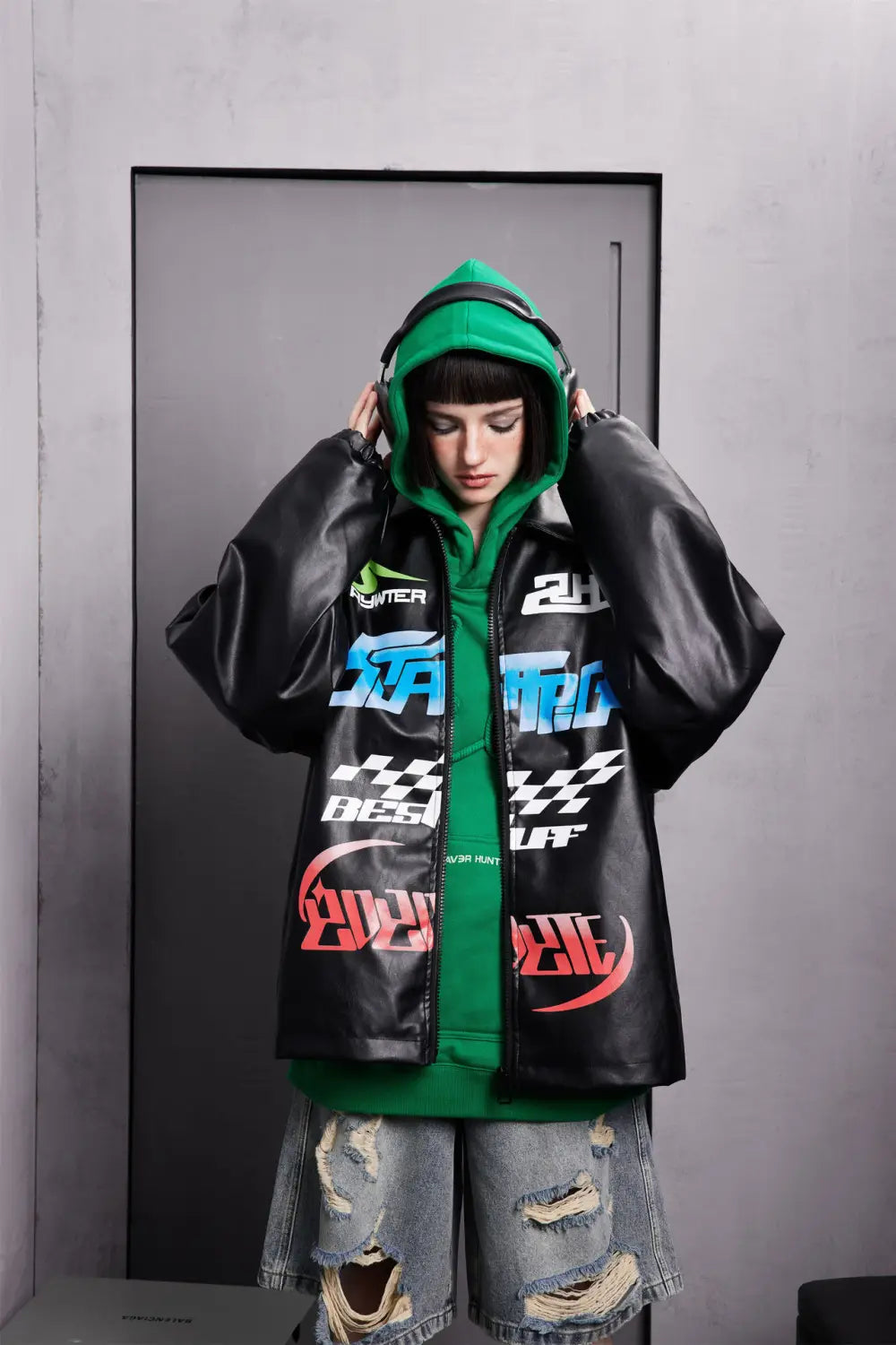 American Retro Loose Couple Baseball Uniform Coat For Men