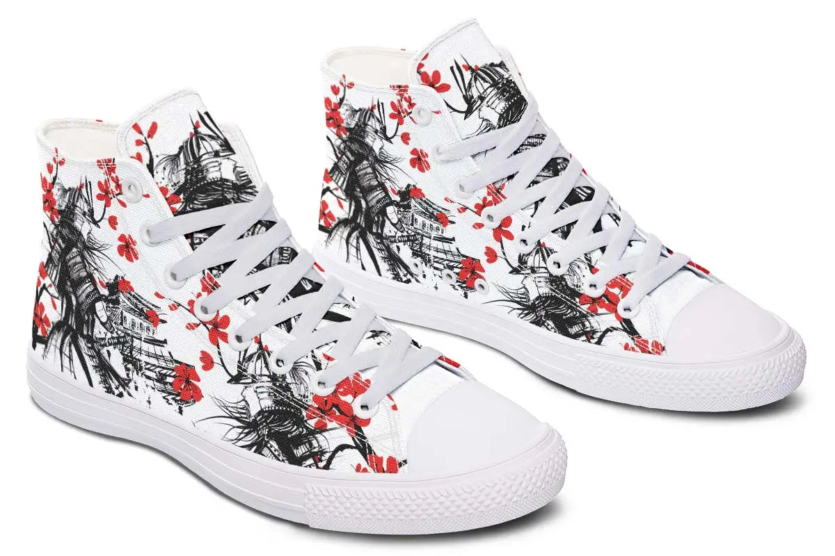 Printed Couple High-top Canvas Shoes