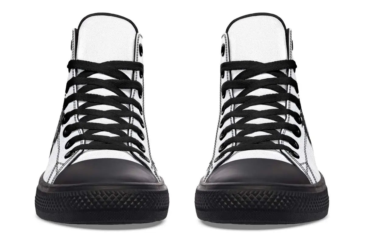 Printed Couple High-top Canvas Shoes