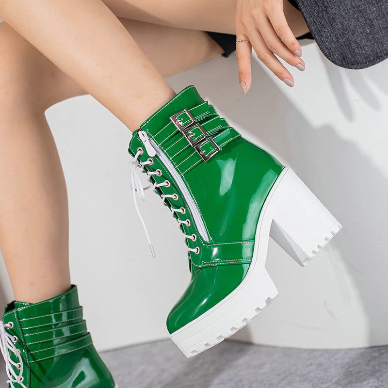 Women’s Autumn And Winter Thick Heeled Short Boots
