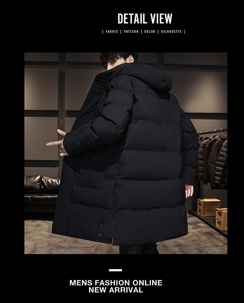 Fashionable And Handsome Thickened Work Clothes Cotton Coat Winter Clothing Down Men