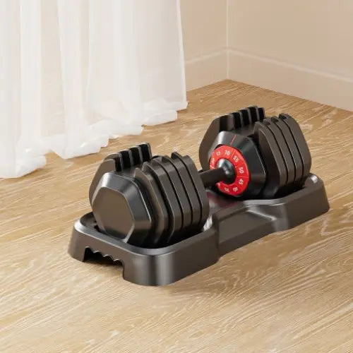 Adjustable Dumbbell Set 10 In 1 Free Dumbbell For Men And Women Black Dumbbell For Home Gym Full Body Workout Fitness