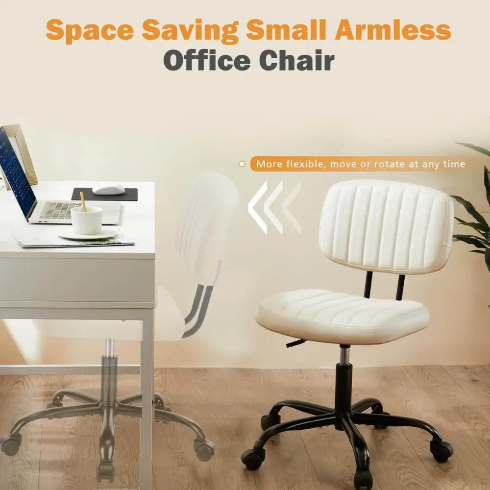 Adjustable Height 360degrees Rolling Swivel Computer Task Chair Without Arm - 5