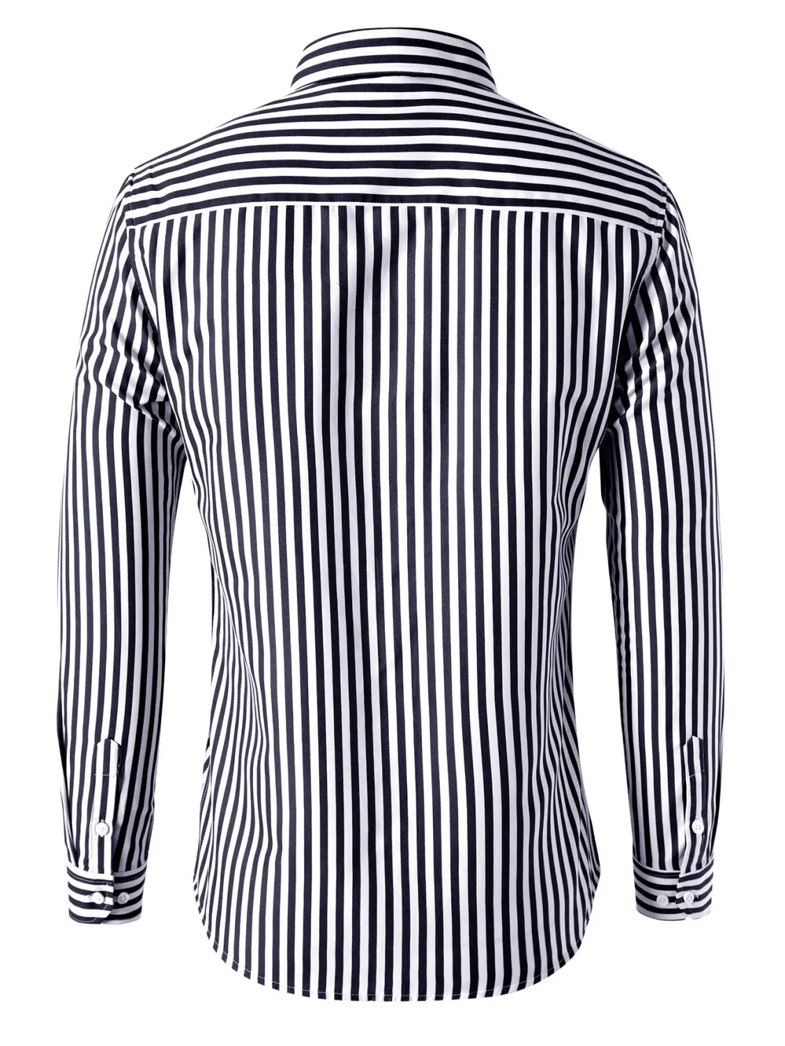 Men’s Korean Style Striped Shirt Long Sleeve
