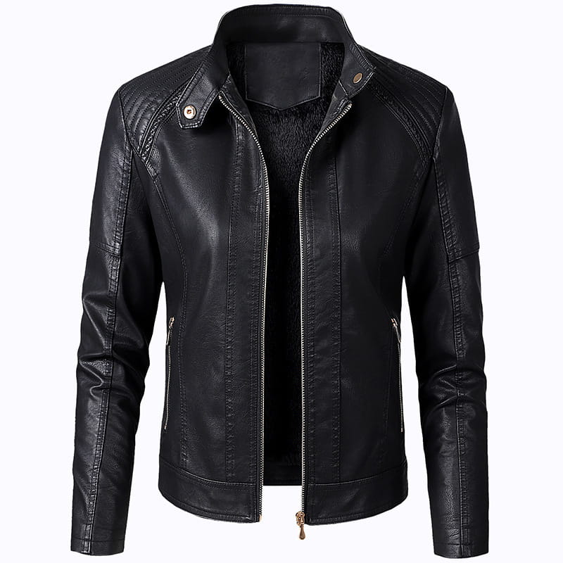 Long Sleeve Ladies Leather Jacket