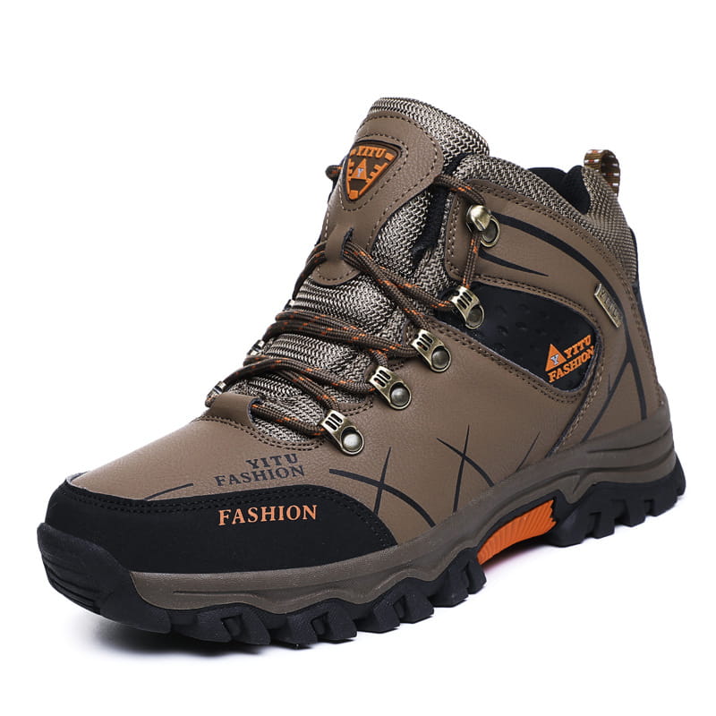 High-top plus velvet outdoor hiking shoes