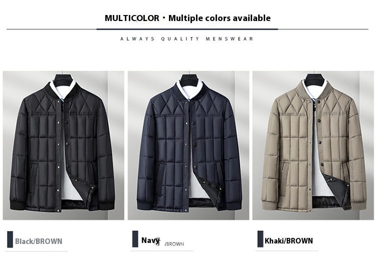 Men’s Loose Winter Liner Down Dad Winter Clothes Cotton-padded Jacket