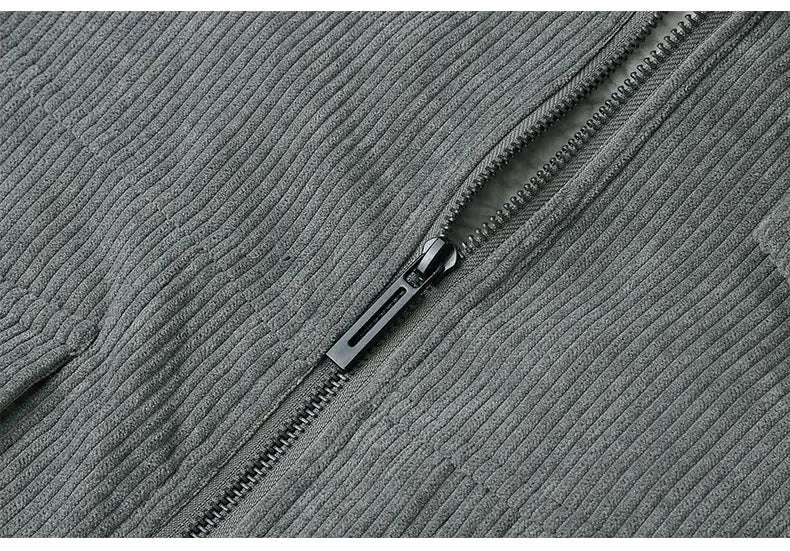 Winter Lapel Fleece Jacket With Pockets Warm Thicken Cotton Coat Men’s Clothing
