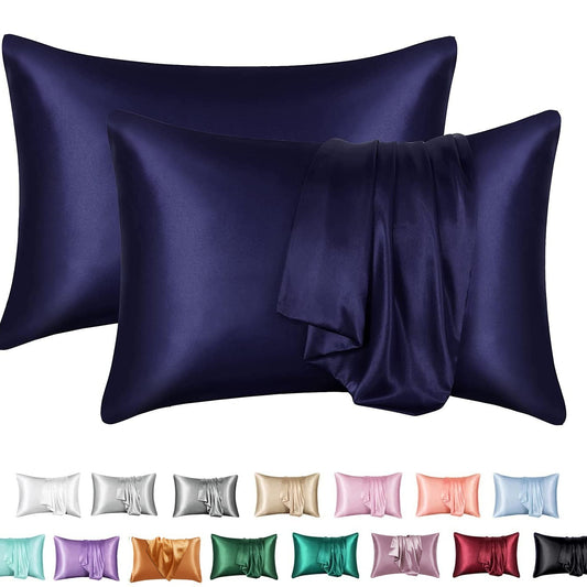 Silk-like Solid Color Pillowcase