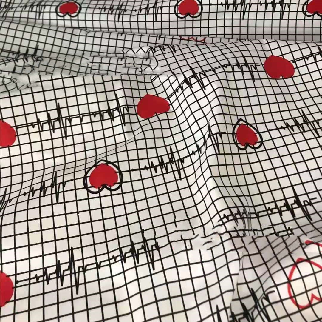 Cotton twill printed fabric cotton bed sheet ECG