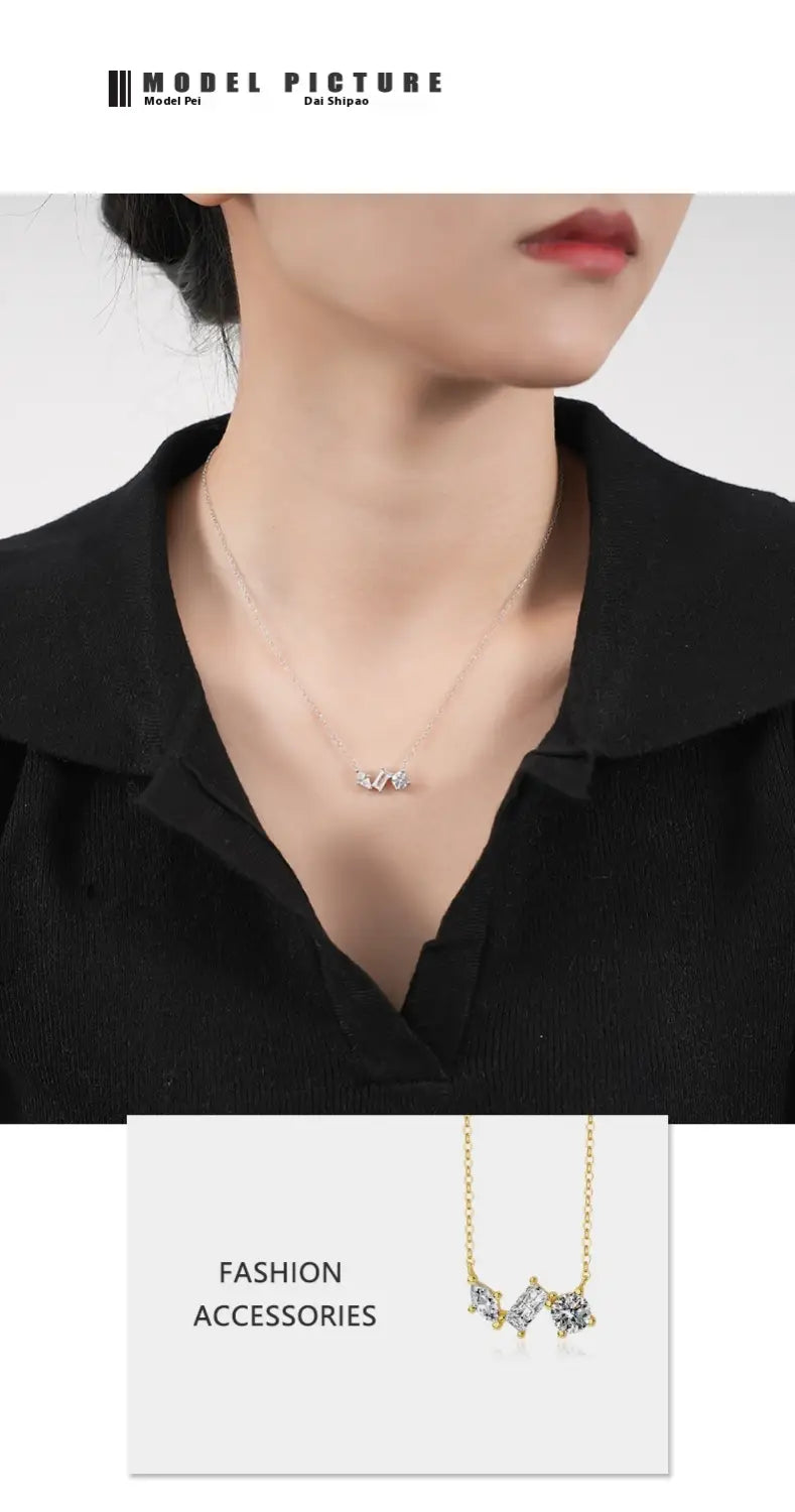925 Silver Light Luxury Zircon Necklace