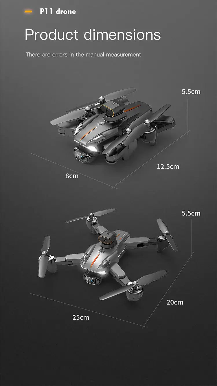P11 Drone GPS Automatic Return 8K Aerial Photography UAV Four Sided Obstacle Avoidance Remote Control Toy