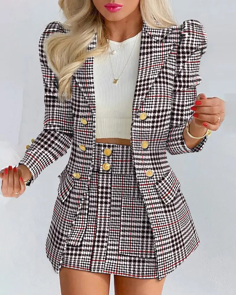 .Fashion Solid Color Casual Suits Women’s