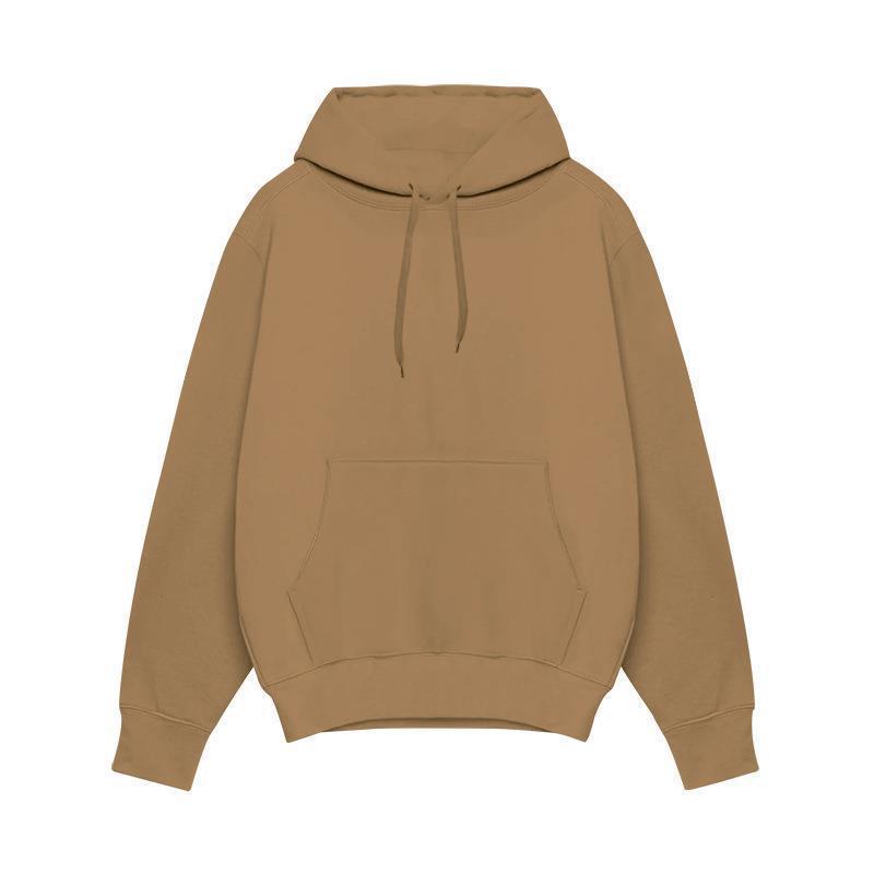 European And American Men’s Sports Solid Color Fleece Sweater Hoodie