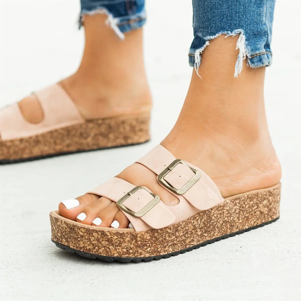 Buckle Roman Sandals