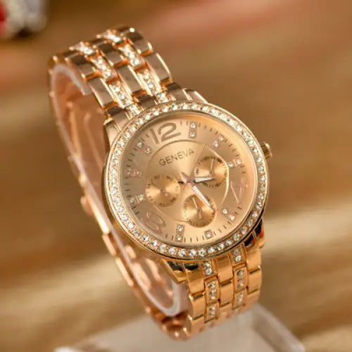 Aliexpress Ebay explosion models Geneva Geneva fashion wholesale alloy diamond watches one generation - Beyond Trends Hub 