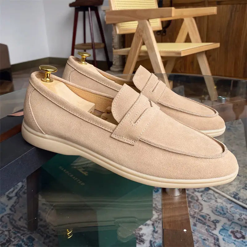 All-match Genuine Leather Handmade Men's Casual Shoes Beyond Trends Hub