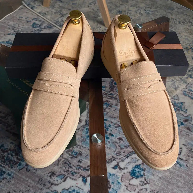 All-match Genuine Leather Handmade Men's Casual Shoes Beyond Trends Hub
