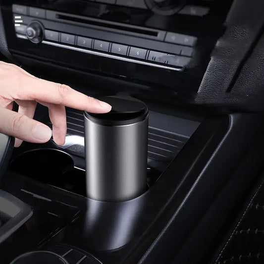 Alloy Car Trash Bin Rubbish Holder Wrapper Garbage Can Office Ashtray Cup Beyond Trends Hub