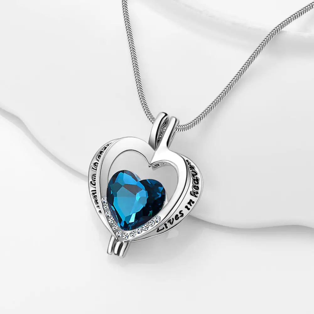 Alloy Heart-shaped Gemstone Women's Necklace Beyond Trends Hub