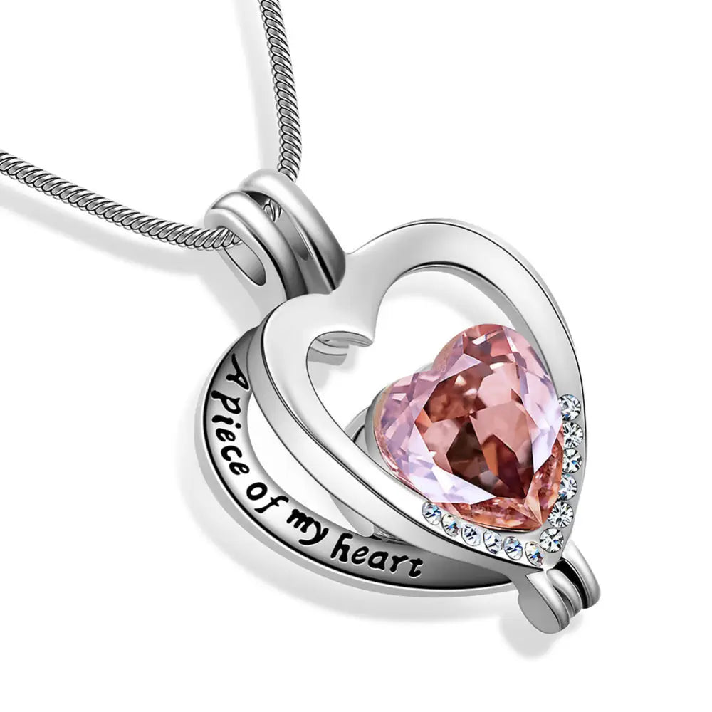 Alloy Heart-shaped Gemstone Women's Necklace Beyond Trends Hub