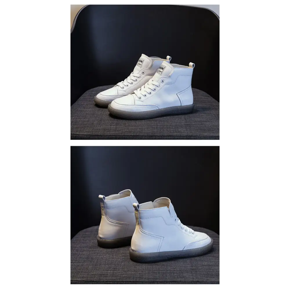 Ankle Boots Plus Size Autumn And Winter Wild Beef Tendon Soft Bottom Genuine Leather Shoes Flat Martens Boots Beyond Trends Hub