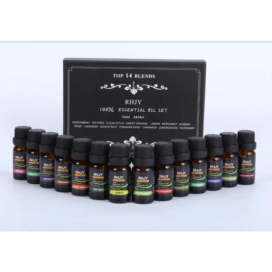 Aromatherapy Essential Oil Set - 10ml 14 incense