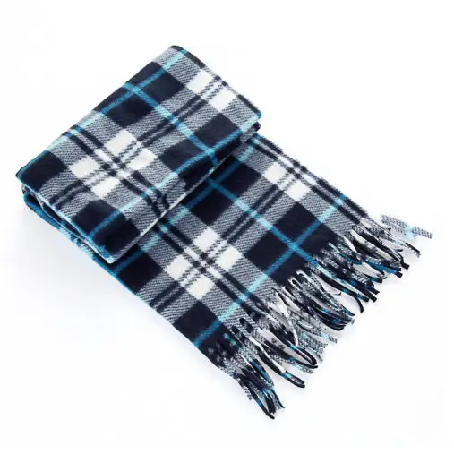 Autumn And Winter Black And White Plaid Plus-sized Thickening Thermal Men's And Women's Scarf Beyond Trends Hub
