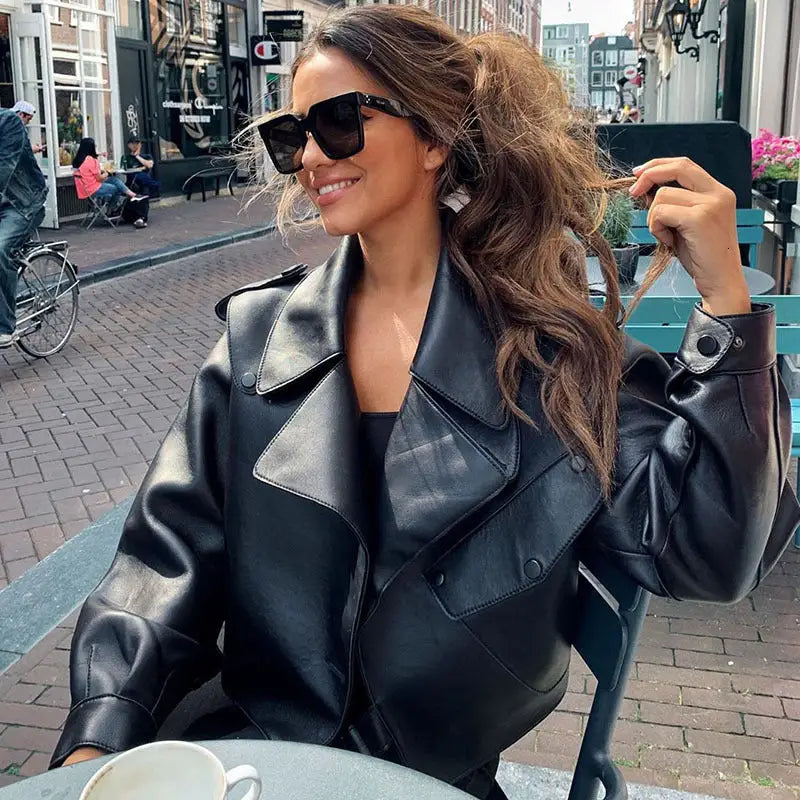 Autumn And Winter New Products Women's Leather Jackets Beyond Trends Hub