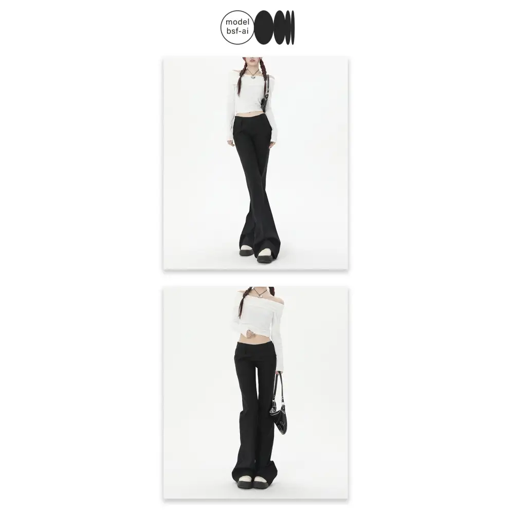 Autumn New Black Retro Casual Pants Women Beyond Trends Hub