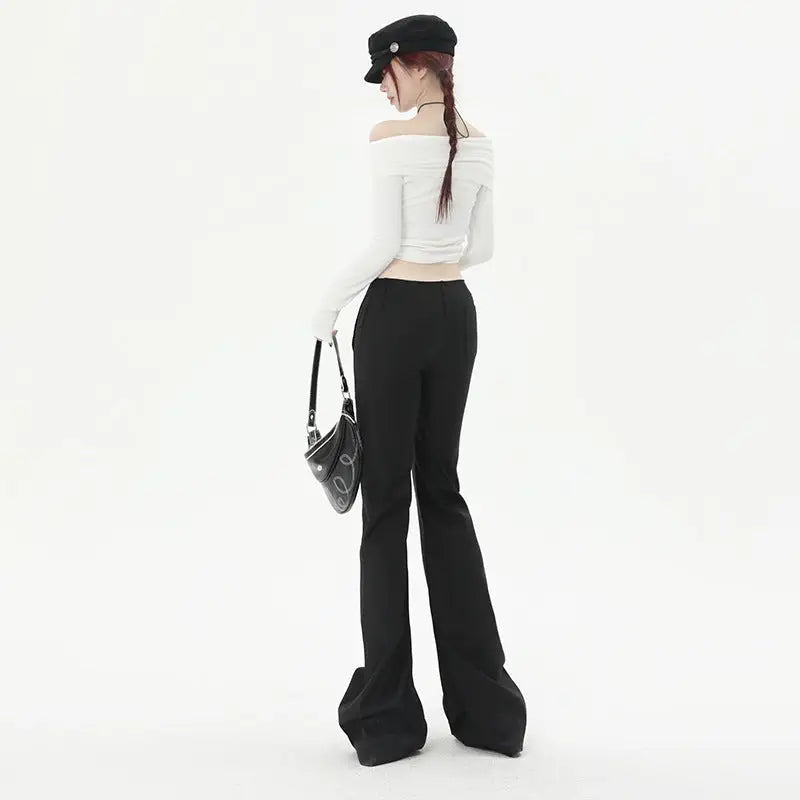 Autumn New Black Retro Casual Pants Women Beyond Trends Hub